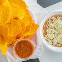 Chips & Beans · Gluten-Free Refried Beans With Chorizo & Cheese.
