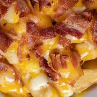 Cheesy Bacon Fries + Fountain Drink · Add our mouthwatering cheesy bacon fries and a 22 oz. fountain drink.