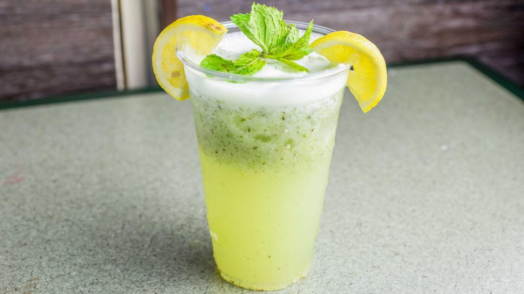 Lemon & Mint Smoothie · Mediterranean-style mint lemonade. Intense with flavor, extra frothy, and extremely refreshing!