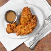Fried Chicken · Freshly breaded with herbs and spices, then fried, served with our maple hot sauce. Served w...