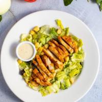 Superior Caesar Salad · Romaine lettuce, grilled chicken, house croutons, and parmesan cheese tossed with caesar dre...