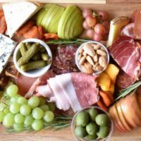 The Ultimate Charcuterie, Cheese, Salumi Board W/ Fruit Spread, Jams, Almonds, Olives & More. · The Ultimate Charcuterie, Cheese, Salumi Board w/ Fruit Spread, Jams, Valencia Almonds, Oliv...