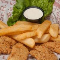 Clucks And Fries · Crispy chicken tenders and bottomless steak fries cooked to perfection.