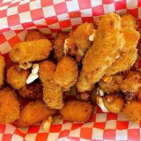 Cheese Curds · Made from Wisconsin cheese & served with chipotle or ranch.