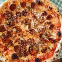Meat Lovers Pizza · Pepperoni, sausage & bacon.