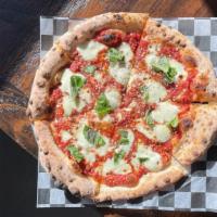 Margherita Pizza · Basil and Fresh Mozzarella.