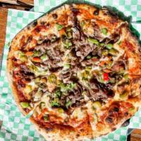 Windy City Pizza · Italian beef, hot giardiniera peppers and cheese