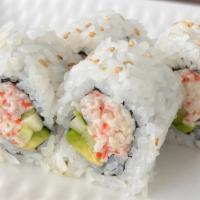 California Roll 4 Pcs · avocado, cucumber, crab meat, Please leave a note when you want wasabis or soy sauces.