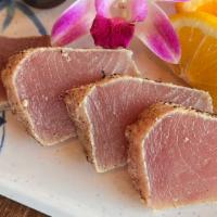 Albacore Sashimi * 4 Pcs · *Please leave a note when you want wasabis or soy sauces.
 *Consuming raw or undercooked mea...