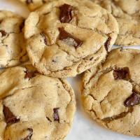 Vegan Chocolate Chunk Cookie (1) · #1 Selling Cookie By - Dufresne's Breads and Desserts! Vegan, Soft, Gooey! The best Vegan Ch...