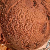 Chocolate Af · A rich, deep dark chocolate laced with chunks of homemade chocolate ganache.