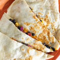 Kids Cheese Quesadilla · Served with rice, beans, or applesauce and rice.
