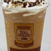 Mocha Frappe · Chocolate syrup blended coffee drink. Topped with whipped cream.
