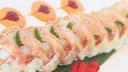 Okinawa Roll · Snow crab, white tuna, spicy tuna, salmon, jalapeno wrapped with soy bean paper, lightly fri...