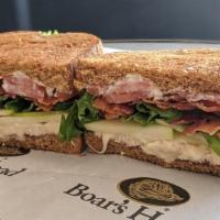 Brie Lt Sandwich · Boar's Head bacon, green leaf lettuce, Roma tomato, mayonnaise, brie cheese, and green apple...