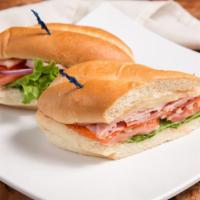 Jersey Joe Sandwich · A favorite at Giants games. your choice of pastrami, deluxe roasted beef or oven classic tur...