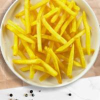 Fry Away · (Vegetarian) Idaho potato fries cooked until golden brown and garnished with salt.