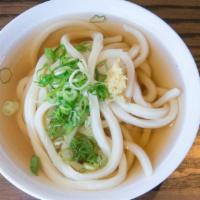 Kake Soup · Hand-made udon noodles served in our signature dashi broth. Udon noodles in soup.  Vegan opt...