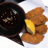 Kaki Fry (Fried Oysters) · 4 piece panko breaded and fried oysters.