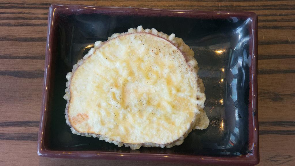 Satsuma Sweet Potato · Japanese sweet potato tempura. 1 piece