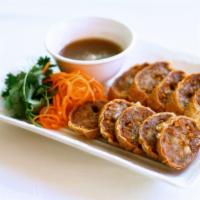 Hay Cung · Crispy shrimp rolls. Ground shrimp and pork rolled in a beancurd wrap. Deep-fried and served...