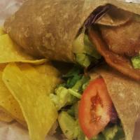 Blt Burrito · Bacon, lettuce, tomato and mayo, wrapped with wheat tortilla.