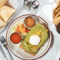 Chimichanga · Most popular. A crisp burrito filled with your choice of beef, chicken or carne adovada. Com...