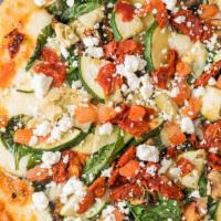 Italian Veggie (Individual) · Infernos Brick Oven Pizza favorite: Olive oil base with spinach, sun dried tomatoes, articho...