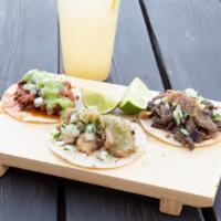 Street Taco · 4.5 inch tortilla taco filled with choice of protein, comes with optional cilantro and onion...