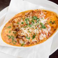 Lasagna Pasta · Pasta layered with house-made bolognese sauce, ricotta, provolone, romano, parmesan, and moz...