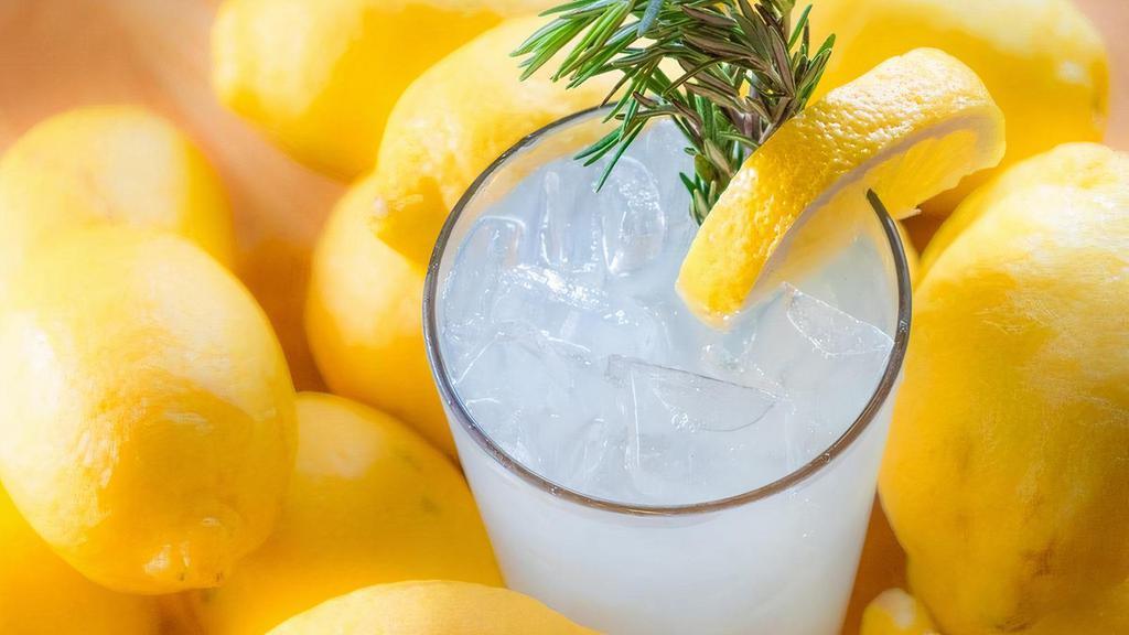 Rosemary Lemonade · housemade rosemary infused syrup, fresh lemon, soda