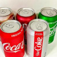 12 Oz Can Soda · Coke, Diet Coke, Sprite, rootbeer, Dr. Pepper