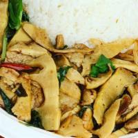Bamboo Basil · Sliced young Bamboo shoots stir fried with our delicious sauce with your choice of protein.