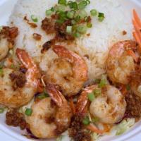 Garlic Butter Shrimp · Garlic butter shrimp  in our house special sauce, grilled to perfection. Served with jasmine...