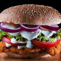 Fried Chicken · Deep fried munchie seasoned chicken tenders plus lettuce, tomatoes and onion than add on our...