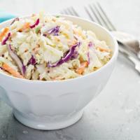 Creamy Coleslaw · House made creamy sauce mixed-up with freshly chopped veggies.