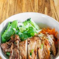 Noodle - Chicken Bowl · Honey glazed chicken with noodles.