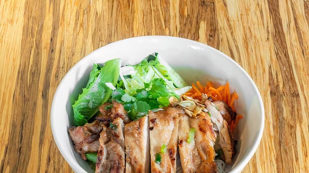 Noodle - Chicken Bowl · Honey glazed chicken with noodles.