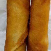 Spring Rolls (3) · Crispy spring rolls stuffed with delicious vegetable mix.