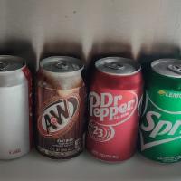 Can Soda · coke, diet coke, sprite, dr. pepper