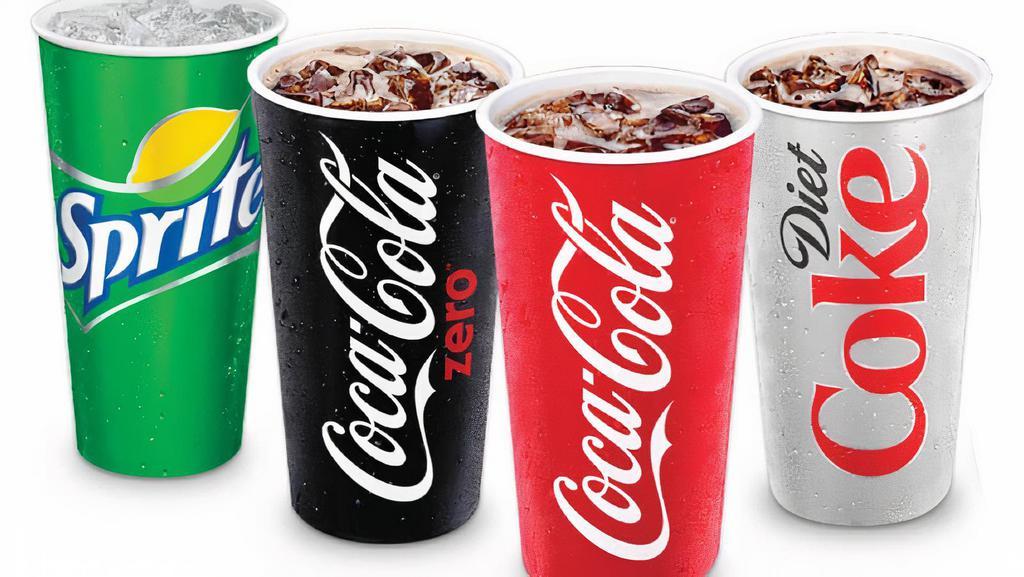 20 Oz Fountain Soda · Your choice of Coke, Diet Coke, Root Beer, or Sprite