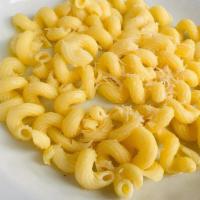 Buttered Noodles · Cavatappi pasta, w/ butter & parmesan