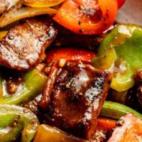 Pepper Steak · Prepared with bell peppers, onions with black bean sauce.