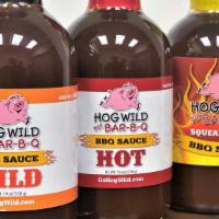 Retail Sauce Bottle · Mild, Hot, or Squealin.