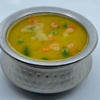 Dahl Soup · Mildly spiced, slow cooked and lentil soup.