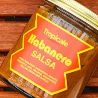 Tropicale Habanero Salsa · Our house made salsa, bottled at 9 ounces. Roma tomatoes, habanero, smoked pineapple, lime, ...