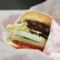 Double Burger · Grilled burger served with Matt's burger sauce, onions, lettuce and tomatoes.