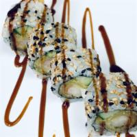 Tempura Shrimp Roll · Tempura shrimp, cucumber, eel sauce.