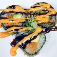 Fried Spicy Tuna Roll · Spicy Tuna, Avocado, Spicy Mayo, Eel Sauce