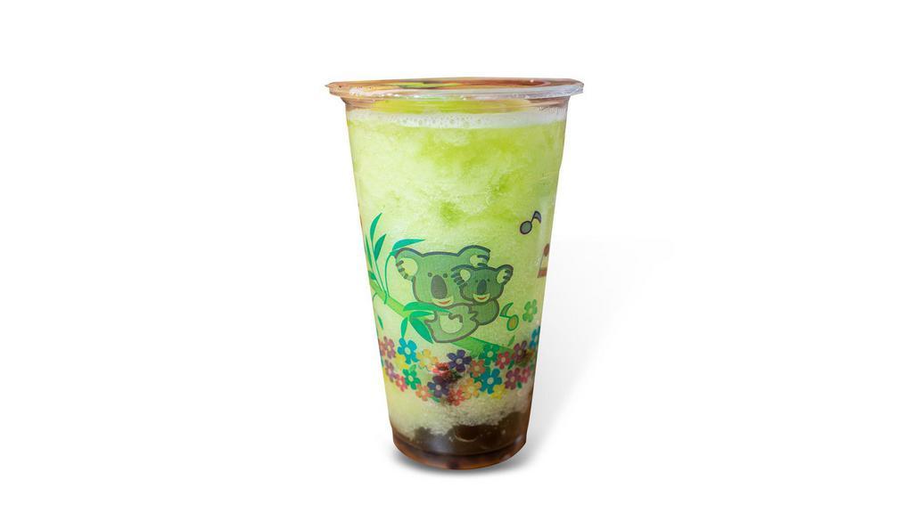 Honeydew · Honey dew milk tea served with black tapioca pearls sweetened with agave nectar over ice.